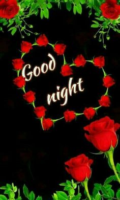 good night with flowers good night love heart graphic szÉp estÉt