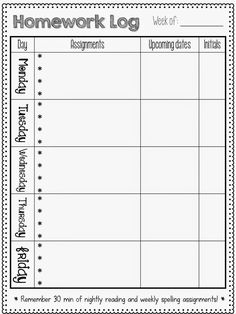 homework log sheet rome fontanacountryinn com weekly homework assignment sheet template