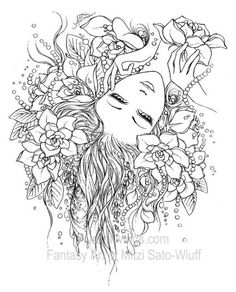 Trippy Fairy Abstract Coloring Pages For Adults Free To Print