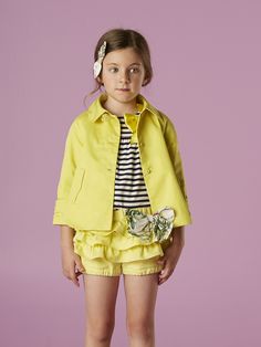 Chicas español Caramelo Y Gris Cinta /& Volante Cuello Blusa Set-hasta 36 mths ☆