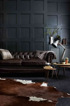 Chesterfield, Brown Sofa, Sofas, Dark Living Rooms, Furniture Village, Lounge Room, Living Spaces