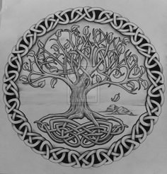 tree of yggdrasil tattoo