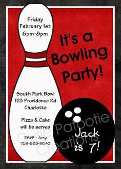 bowling invitations templates free free printable bowling birthday