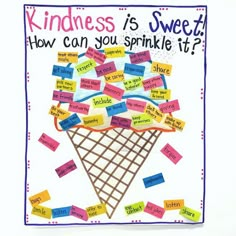 Pre K, Anchor Charts, Kindness Lessons, Kindness Activities, Kindness Challenge, Kindness Bulletin Board, Teaching Kindness, Beginning Of School, Kindness