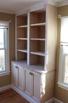 Diy Built Ins Bookcase With Base Cabinets From The Box Built In Bookcase With Doors
