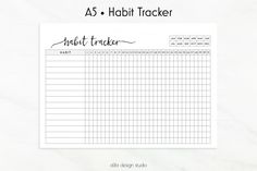 habit tracker template