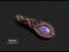 Кулон из проволоки в технике Wire Wrapping - YouTube