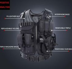 Details about / Paintball Vest Tactical Gear Airsoft Battle Lightweight Adjustable Black Webbing