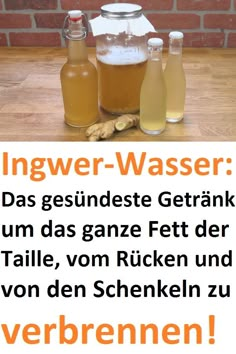 Ingwer-Wasser: Das gesündeste Getränk um das ganze Fett der Taille, vom Rücken und von den Schenkeln zu verbrennen! #ingwer #wasser #taille #Getränk #Rücken Tips Fitness, Matcha Benefits, No Gluten Diet, Lose Weight