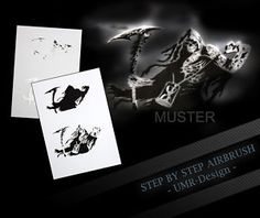 Step by Step Airbrush Schablone AS-080 L ca 23 cm x 16 cm