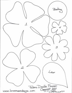 free printable flower templates to fold and cut into easy 6 petal free printable flower templates