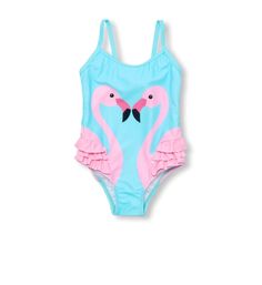 Smocked A Lot girl Minnie bikini 2pc swim suit red ruffled Disney beach birthday