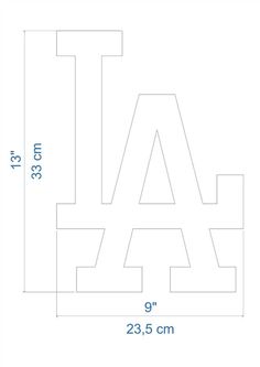 Click to see printable version of Los Angeles Dodgers Logo coloring