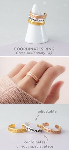 29 Best Coordinates Ring Images Coordinate Rings Sentimental
