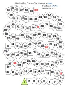 Remarkable image regarding 100 day countdown printable Impertinent image with regard to 100 day countdown printable