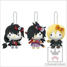 Hello Kitty x Tales of Series Plush Doll Mascot x3 Magilou Zelos Sorey NAMCO F//S