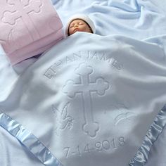 Personalised Luxury Baby Blanket Fluffy Soft Boy/&Girl Gift Newborn Christening