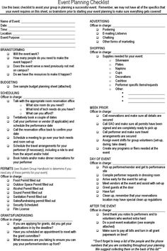 43 best event planning checklist images event planning checklist party planning checklist pdf