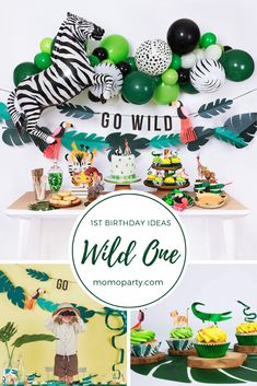 Great for Zoo//Safari//Forest Birthday Themed Parties Table Cover Luncheon /& Beverage Napkins Unique Animal Jam Party Bundle Dinner Plates