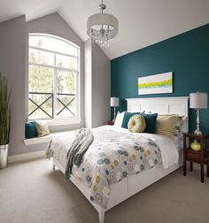 teal accent wall with light gray walls | dream home | pinterest teal accent wall with light gray walls | dream home | pinterest