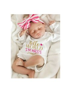 3pc Set Baby Girls Outfits Bodysuit Vests with Magical Princess Castles in Pink