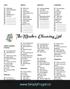 cleaning schedule template printable house cleaning checklist