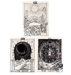 01 RUICK Tarot Wall Tapestry Astrology Divination Sun Stars Moon Pattern Tapestry-Creating More Beautiful/&Mysterious Atmosphere