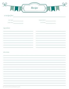 a4 recipe card template fun recipe template 8 x 11 printable