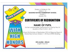 editable quarterly awards certificate template deped tambayan ph sample certificate of award