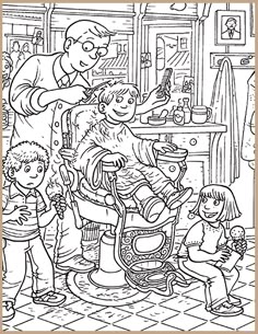 time for a haircut classroom highlightscom find the hidden objects best hidden pictures printableskids coloringadult