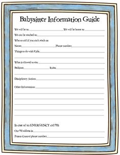 tiny tales babysitter notes and daycare sheets parenting