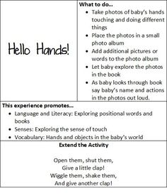 infant toddlers lesson plans
