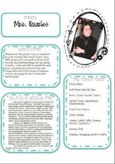 freebie editable welcome letter teach school classroom teacher