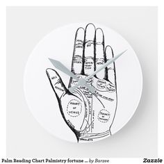 Palmistry #1 Vintage illustration palm reading zodiac occult wall print poster