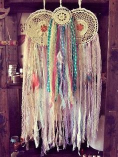 Handmade Dreamcatcher for Wall Hanging Kids Room Decor Nursery Wall Art Ornament Decor Craft Gift GOTONE 2 Pack Dream Catcher with Small Cloud Feathers and Lace Cloud