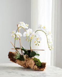 vert SODIAL Un Bouquet Feuille de papillon orchidee de simulation artificielle Arrangement de fleurs de simulation