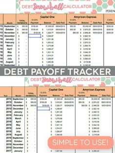 snowball debt excel