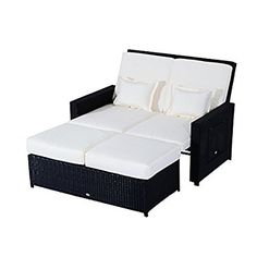 Found It At Wayfair Aosom Llc Outsunny 3 Piece Outdoor Pe Rattan Outsunny Outdoor 2 Piece Pe Rattan Wicker Patio Loveseat And Ottoman Set