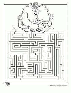 Earth Day Free Printable Worksheets Including Mazes And Coloring Pages For Elementary School Students