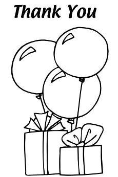 free kids party cards balloon thank you cards kids coloring pages printable activities