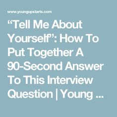 questions for an informational interview