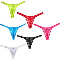 Turquoise see through with pretty flower detail tanga G String size 10//12