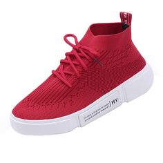 Coloranimal Toddler Child Lace Up Canvas Shoes Air Cushion Lightweight High Top Flats