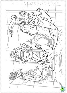 Barbie Mermaid Coloring Page
