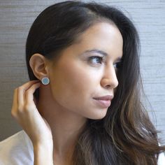 22 Inspiring Earrings Images In 2019 Addiction Designer Complete Your Outfit With These House Of Harlow 1960 Mini Sunburst Studs Blue And Silver