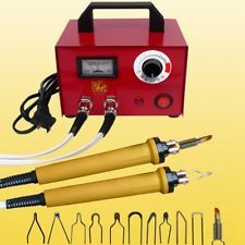 100W Pyrography Machine Gourd Wood Burning Pens Crafts Tools Kit Steel Case 220V