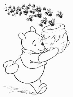 Coloring Winnie The Pooh Images Bear Tigg On Thanksgiving P Free Printable Pages For Kids