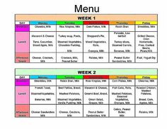 daycare menu