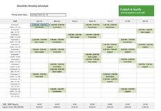 free monthly work schedule template download simplified biweekly
