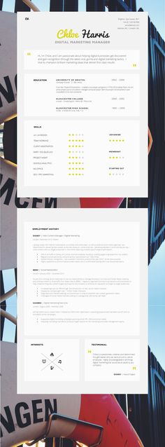 Resume Template V2 Stationery, Cv design and Cv template - visual resume template Resume Template V2 Stationery, Cv design and Cv template - visual resume template
